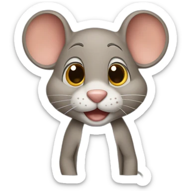 Jerry Mouse Cartoon  sticker
