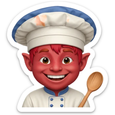 happy troll the red chef sticker