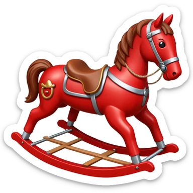 red Rocking Horse sticker