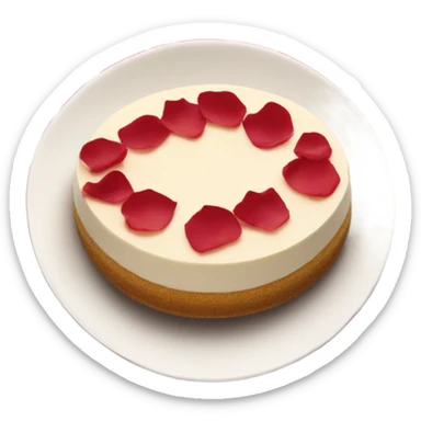 Dark red Rose cheesecake sticker