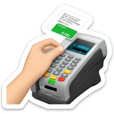 tap POS TERMINAL PAYMENTS  refuse  sticker