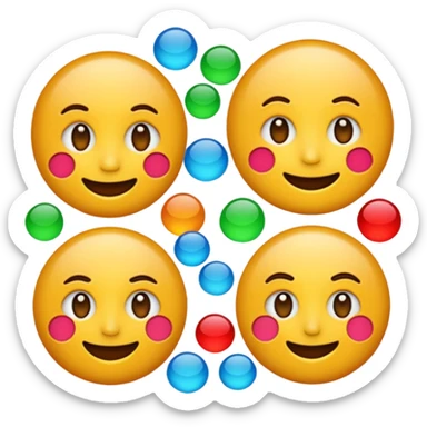 create a realistic emoji showing something showing real time data sticker