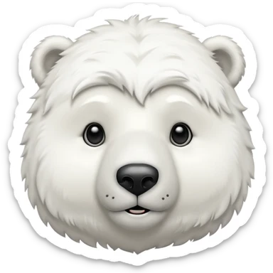simple and cute polar bear sticker