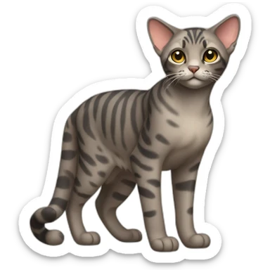 Serengeti Cat Full Body sticker