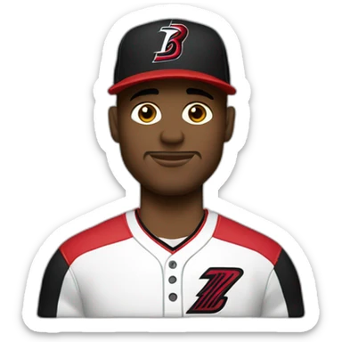 Homme avec coupe casquette qui joue au portland blazers sticker