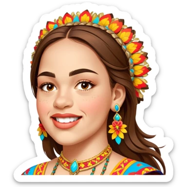 Folkloric Dancer sticker