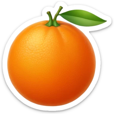 mandarin appelsin sticker