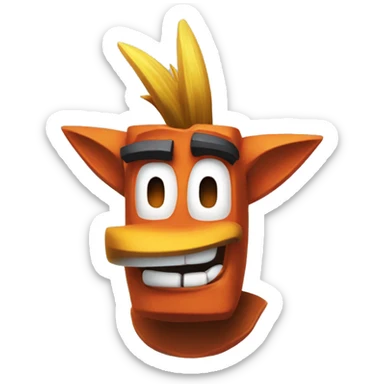 crash bandicoot wumpa sticker