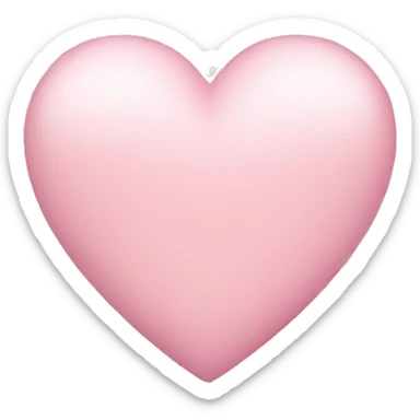 Light pink heart sticker