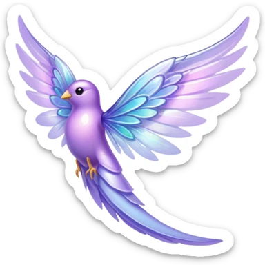 One fairy lilac wing sticker