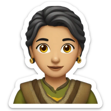 Kurdish girl sticker