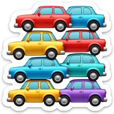 On top of cars sticker