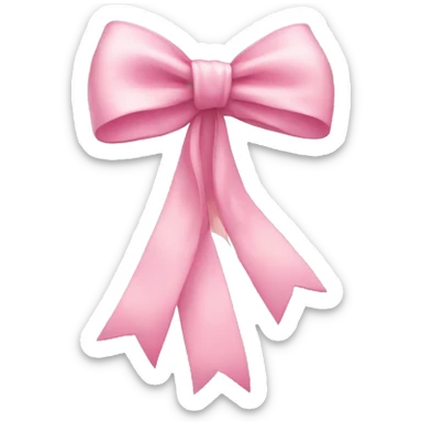 A delicate pink bow  sticker