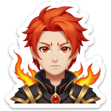 Mavuika The Pyro Archon from Genshin Impact sticker