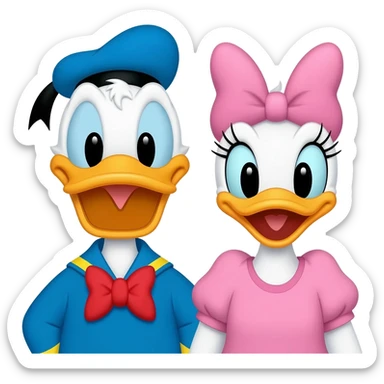 Donald Duck & Daisy Duck sticker