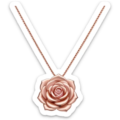 Rose gold necklace sticker