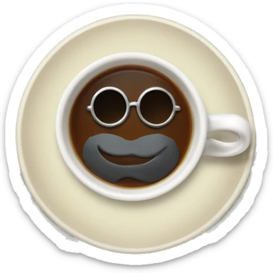 Fancy posh british monocle tea sticker