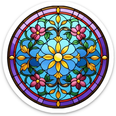 Stained glass window sticker
