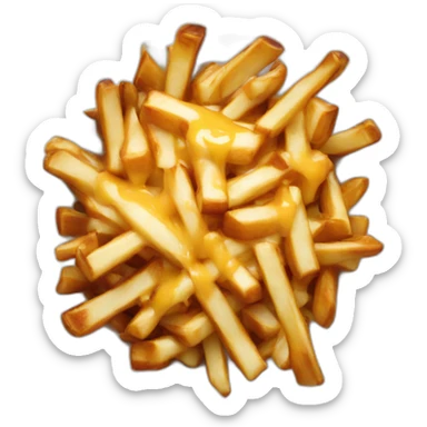 Poutine-canadian sticker
