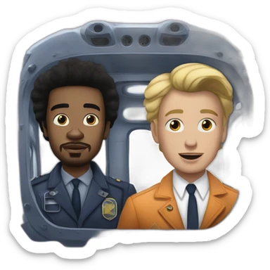 Ice spice and Danny Brown step into the twilight zone matter transporter sticker