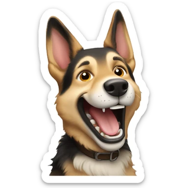 Belgium Shepard laughing sticker