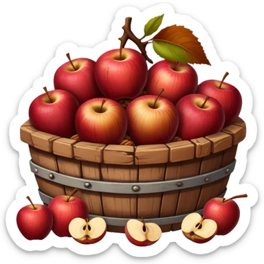 A bunch of jaroset made with rotten apples, nuts and wine. It's color should resemble a brick sticker