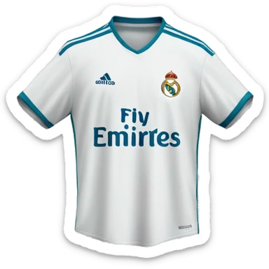 real madrid jersey sticker