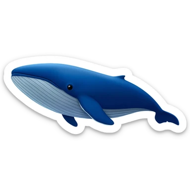 Blue whale sticker