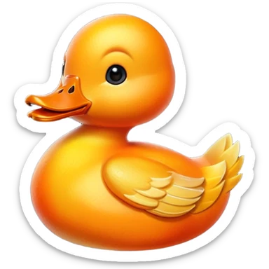 A animated mango duck sticker