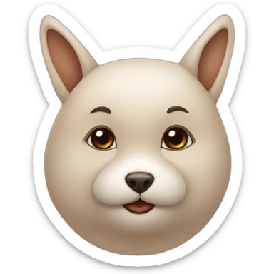 Deux loutres qui se font un bisou sticker