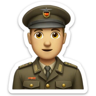 German person in 1945 sticker