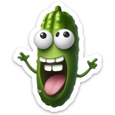 Happy pickle  sticker