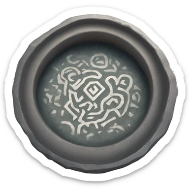
The Pensieve is a wide, shallow stone basin with intricate runes around its edges. It holds a silvery, swirling substance that allows users to view and experience memories in real-time. sticker