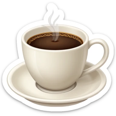 a cup of Saudi coffee sticker
