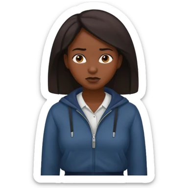 Black puritan slave female sticker