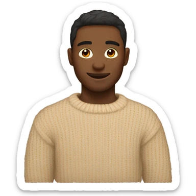 Cosy beige sweater sticker