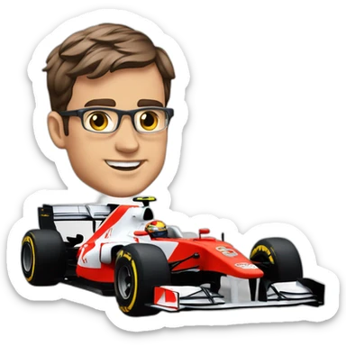 Charle Leclerc avec une f1 sticker