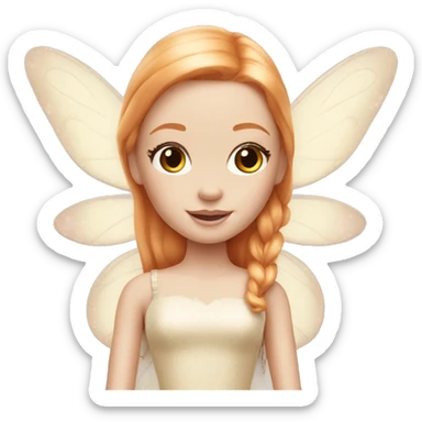 Pale Barbie fairy ginger sticker