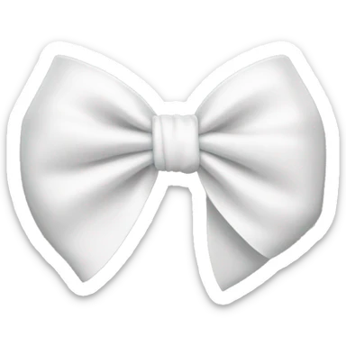 White bow sticker