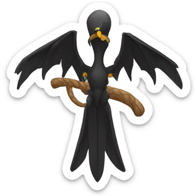 Lazo negro de luto sticker