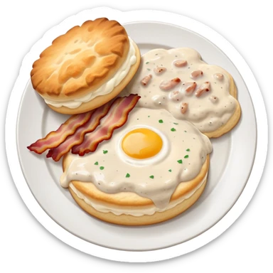 Southern breakfast sticker