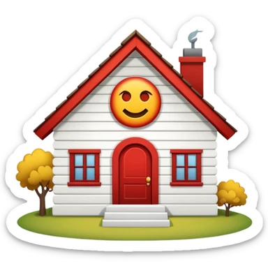 house with cancel slash circle over top sticker