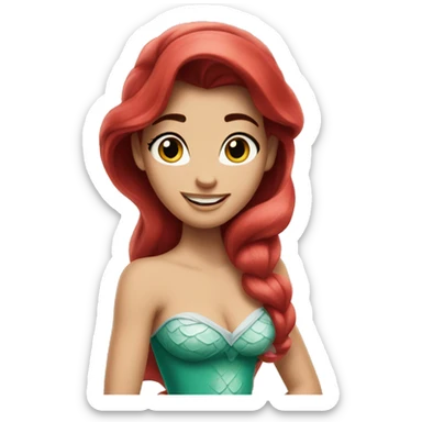 Ariel Disney with just upper body sticker