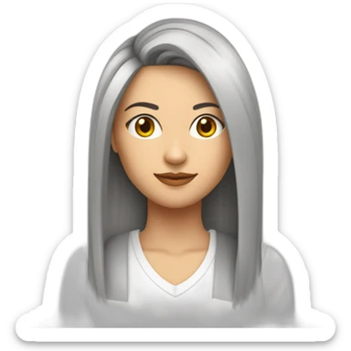 MUJER, PELO LISO LARGO MEDIO, FLEQUILLO, MECHAS ROJAS, CAMISETA DEPORTIVO DE LA CORUÑA sticker