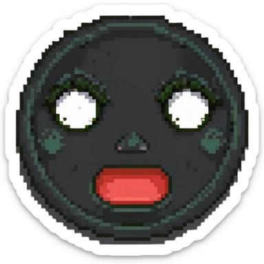 emotional faces showing different moods - cheerful, gloomy, irritated, astonished, content, frightened sticker