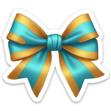 fancy bow sticker
