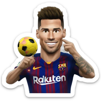 Ronaldo qui crache sur messi sticker
