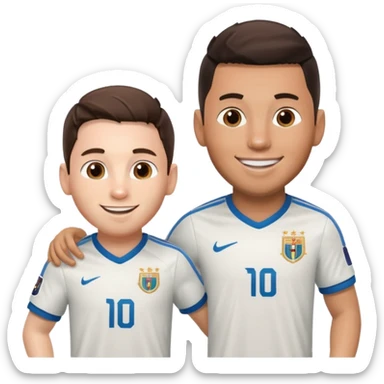 Messi  con Ronaldo che fanno il 67  sticker