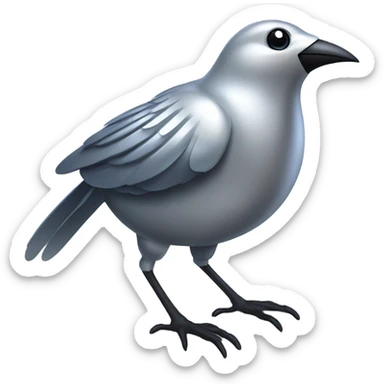 Silver from angry birds. sticker