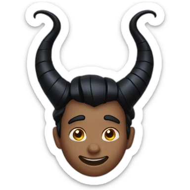 Maleficent horns sticker